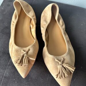 J. Crew Beige Tassel Loafers